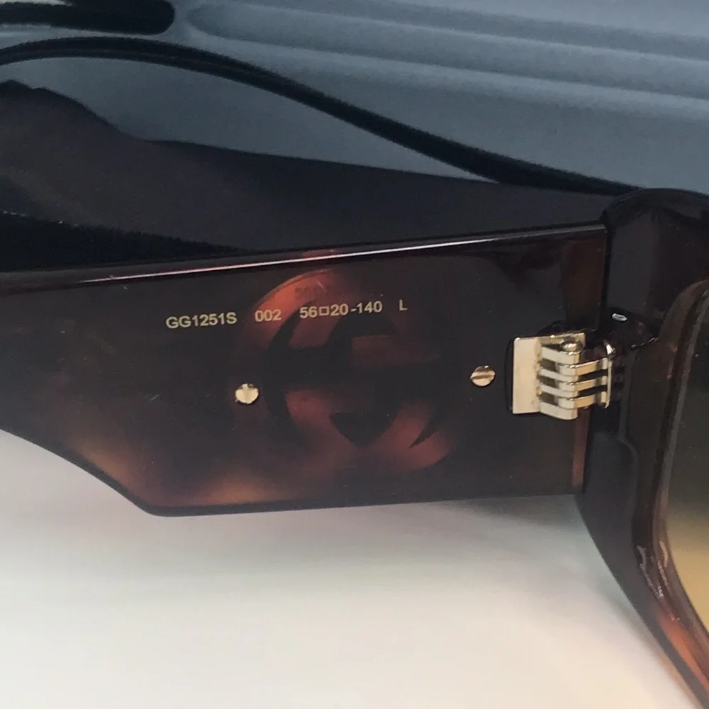 💯- New Authentic Gucci™ GG1251S 002 56 - Havana Sunglasses
